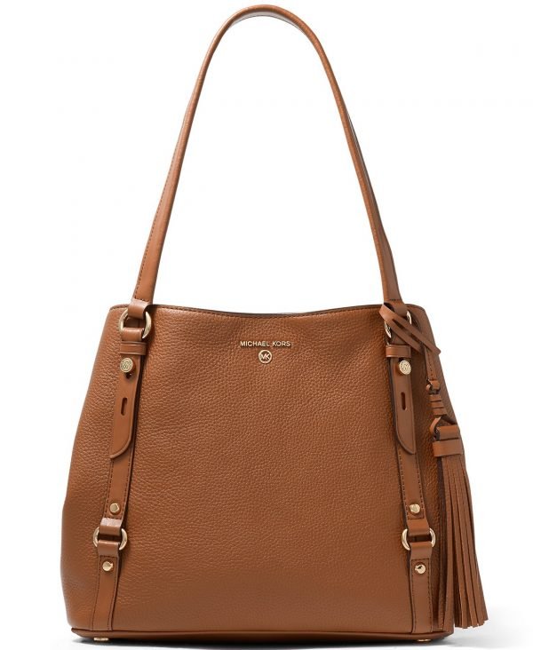 Carrie Large Leather Shoulder Tote