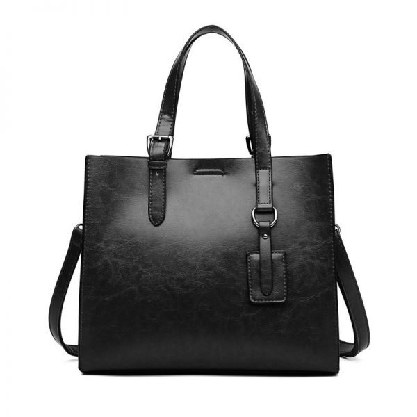 Lather Fashion Tote Bags Ladies Shoulder Handbag - Image 2