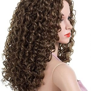 European and American fashion fiber African small roll afro wig female headgear