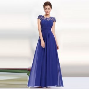 High Quality Women Ladies Lace Embroidered Chiffon wedding Bridesmaids Evening Prom Grown Formal Party Dresses Long Evening Dress.
