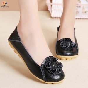 Latest design cute Bow fashion femalefootwear womean leather shoes for Lady.