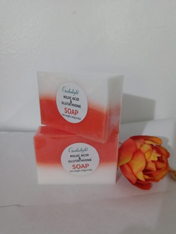 2 x 140 G Bar Kojic Acid & Glutathione soap.